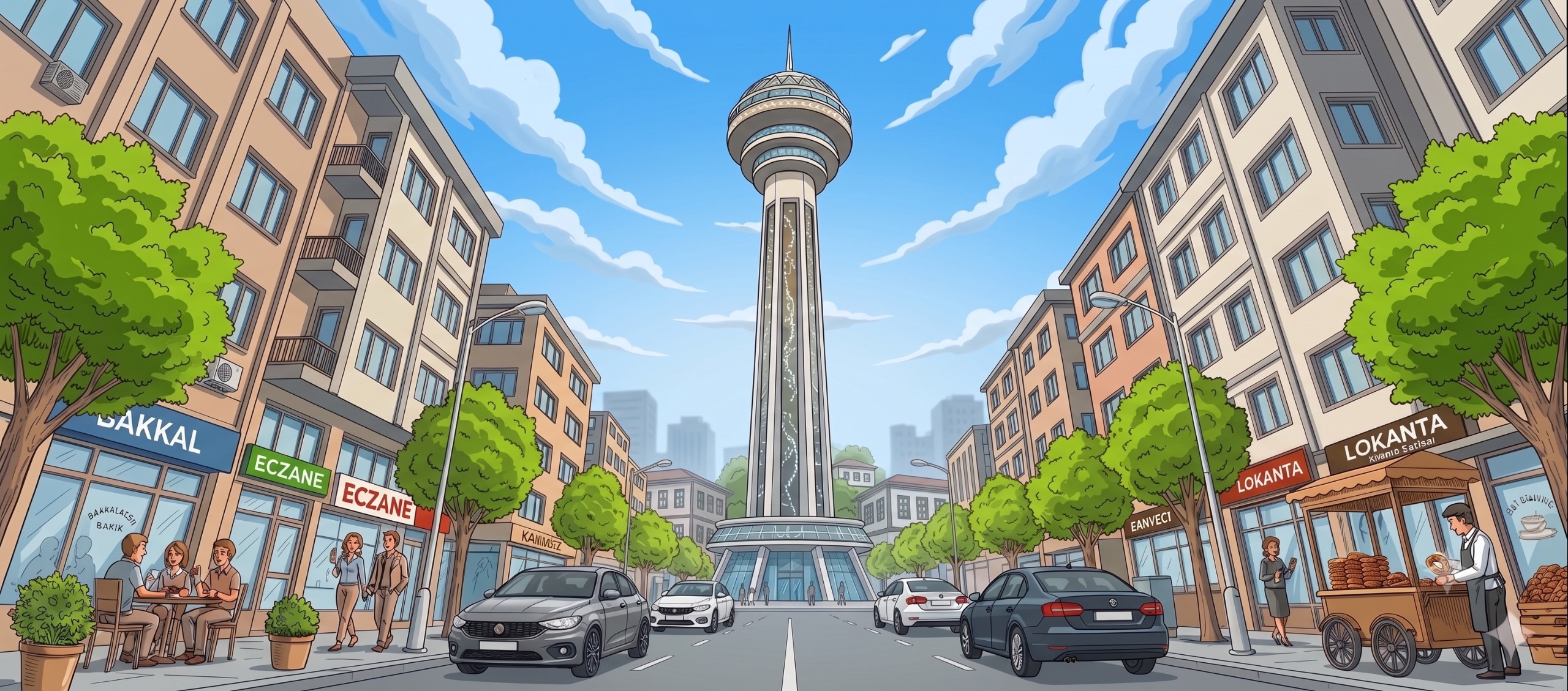 Ankara Atakule çizimi